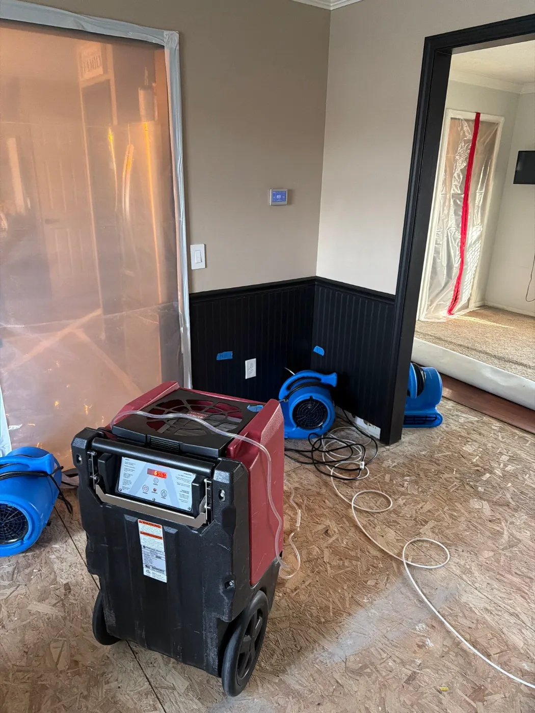 Water damage restoration by Asherwood Water Restoration near Meridian Hills, IN